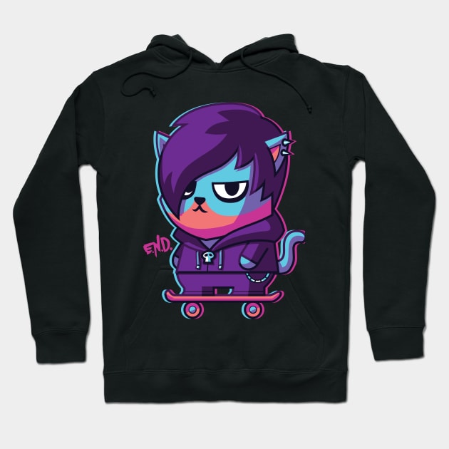 CatSoki EmoCat Hoodie by CatSoki